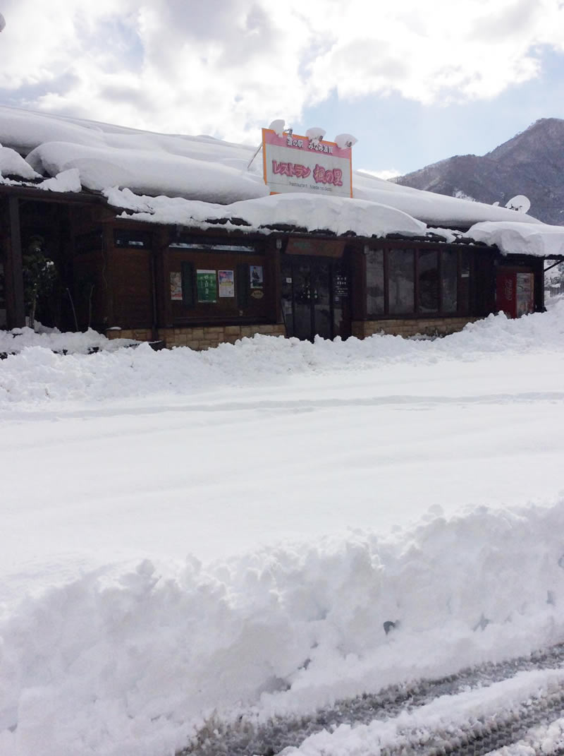 道の駅みなみ波賀　本日雪のため臨時休業😱