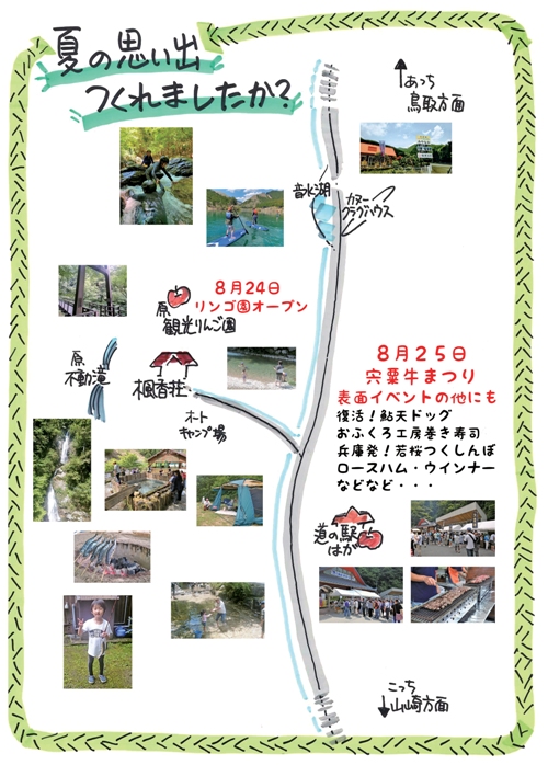 夏の思い出づくり　宍粟牛まつり　アマゴつかみ　兵庫県宍粟市