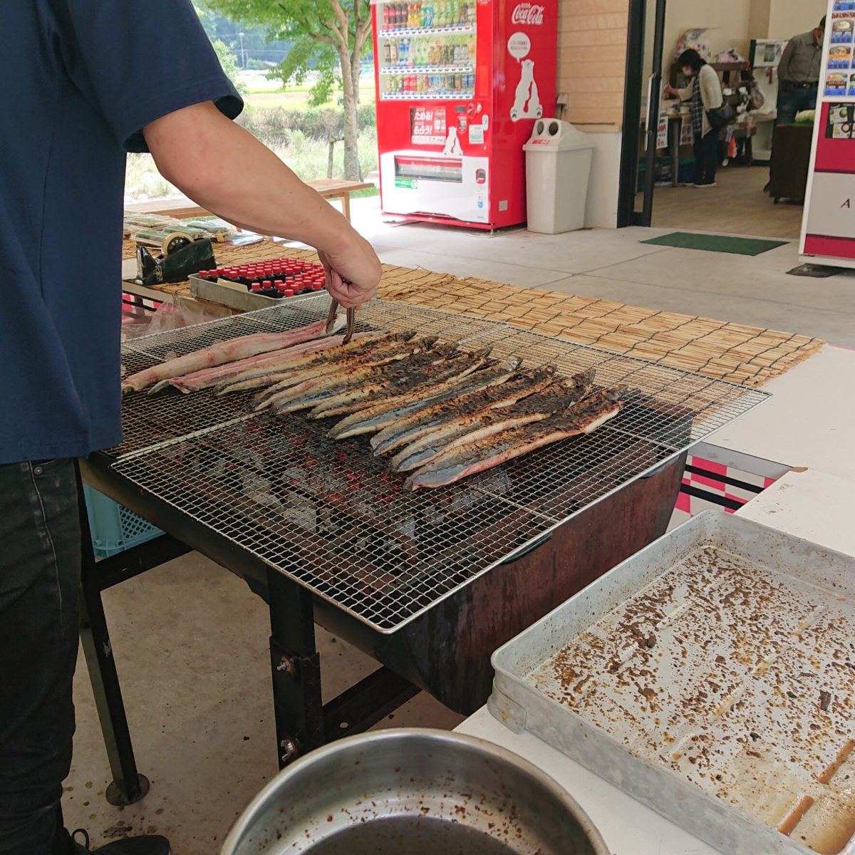 土用の丑！国産うなぎ炭火焼き実演販売！　道の駅みなみ波賀