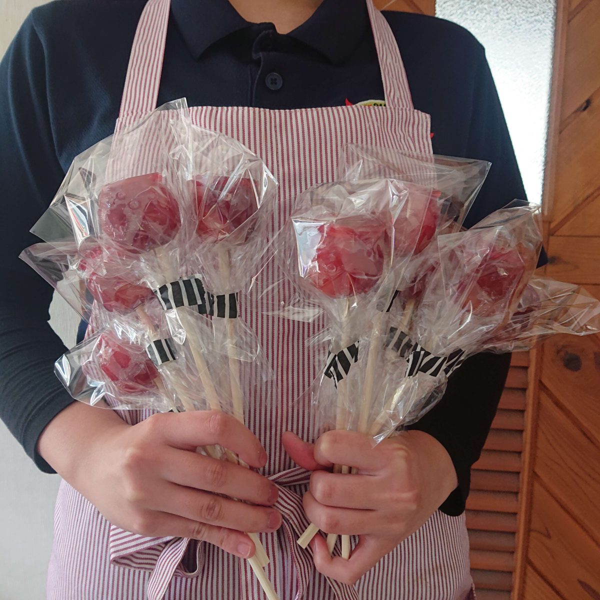 りんご飴作ってみた❗️  道の駅みなみ波賀